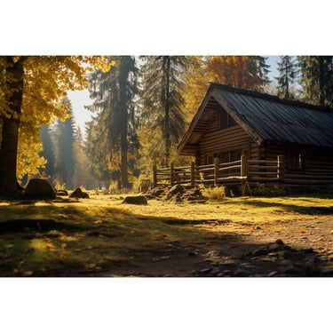 Tableau Vieille Maison Forêt